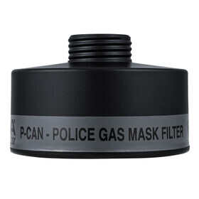 MIRA Safety P-CAN Police Gas Mask Filter has 40mm x 1/7" standard threading